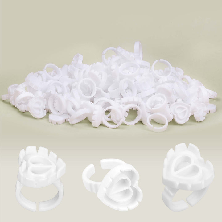 100PCS Heart-Shaped Ring Cup