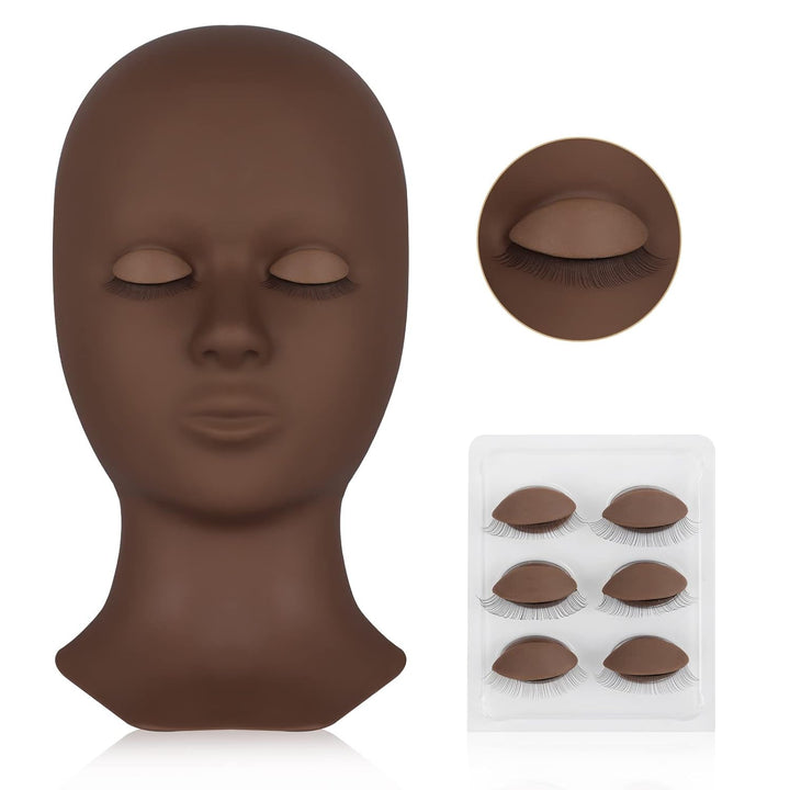 Removable Eyelids Mannequin Head